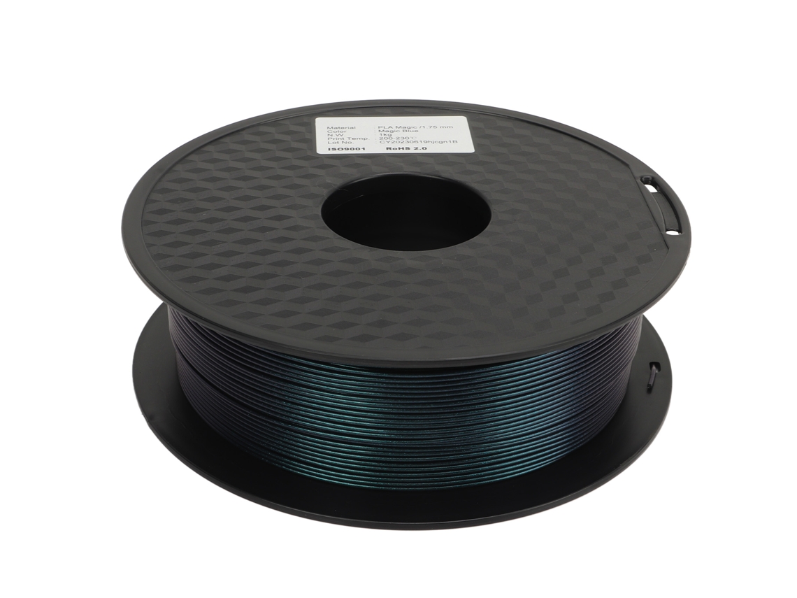 Hilo Pla Para Impresora 3d Transparente Resistente Al Agua Brillo Azul 1.75mm