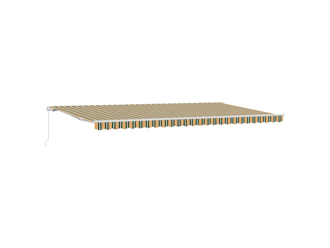 Maison Exclusive - Toldo Retráctil Multicolor 600 X 350 Cm Poliéster Y Aluminio