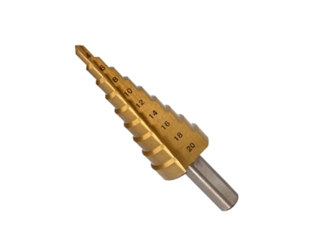 Broca Escalonada Hss Ø 4 a 20 mm WOLFPACK