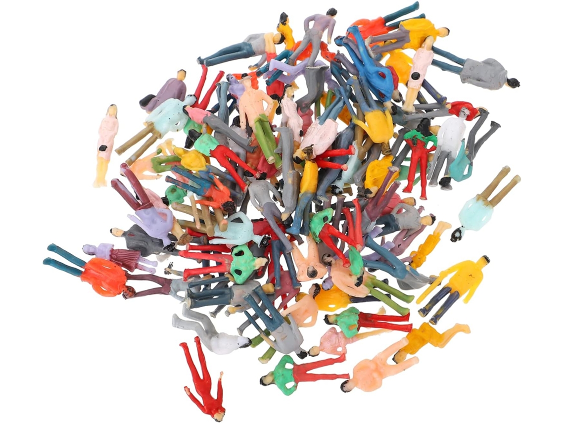 100 Figuras En Miniatura Para Decoración De Maquetas Y Escenas.