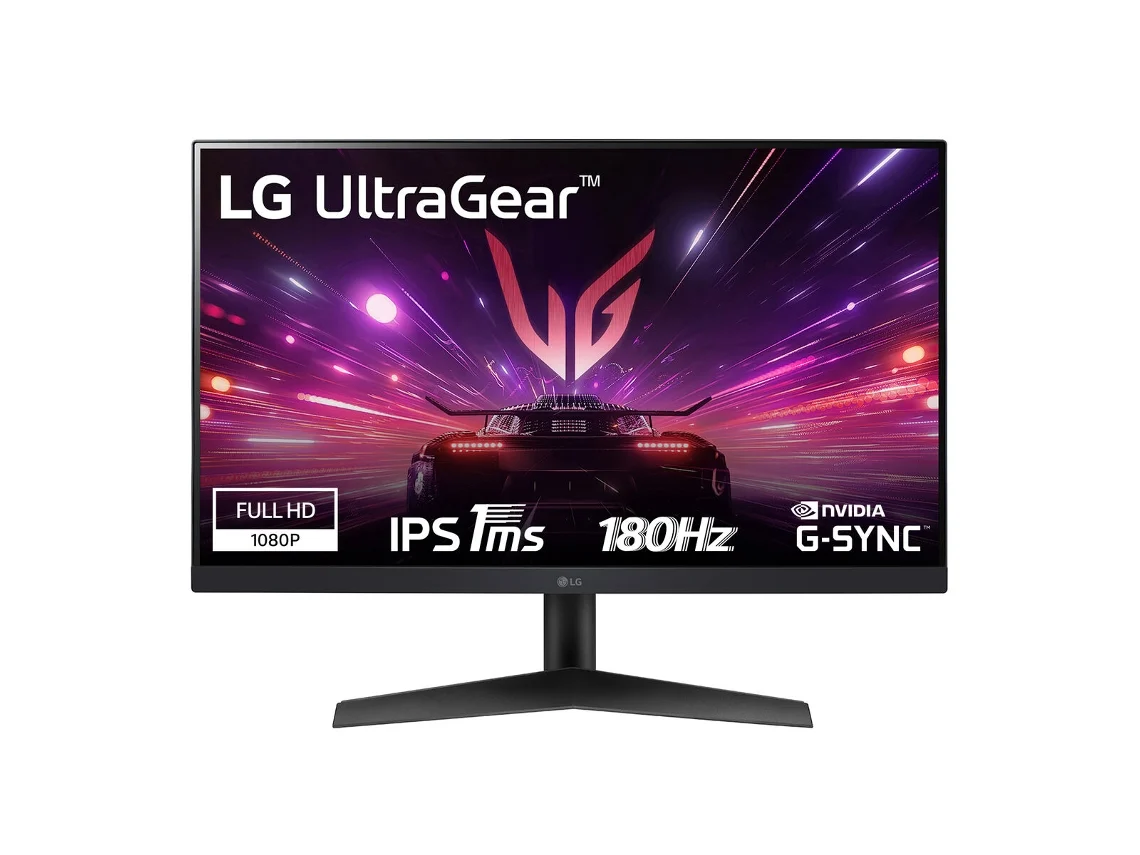 Monitor gaming LG 24GS60F-B.AEU (24'' - Full HD - 180 Hz - 1 ms - NVIDIA G-SYNC)