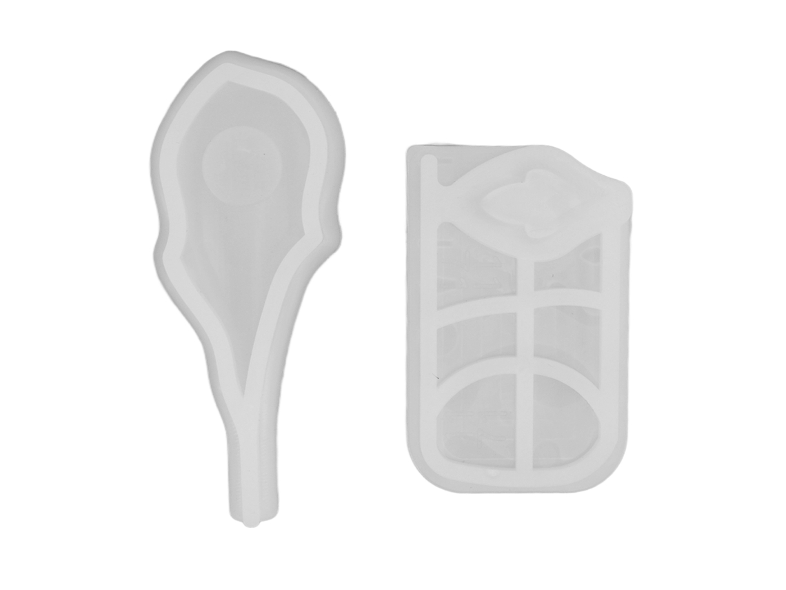 2 Moldes De Silicona Con Forma De Cometa Para Manualidades Con Resina Epoxi. Regalo Ideal.