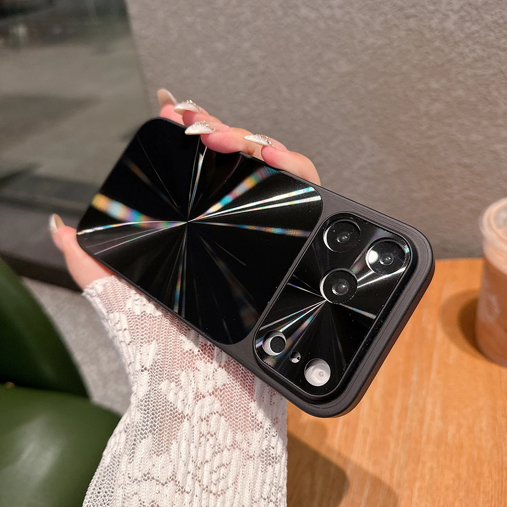 (iphone 16 Pro Max Negro) Funda Magnética Magsafe Para Teléfono, Cubierta Trasera A Prueba De Golpes Con Ventana Grande Y Colorida