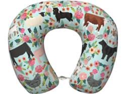 Almohada Viaje Espuma Viscoelástica Poliéster Confort. Soporte Relajación, Fácil