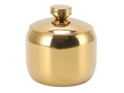 Tarro De Especias De Acero Inoxidable Dorado Con Tapa Para Sal, Azúcar Y Pimienta. Almacenamiento De Cocina.