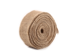 Mantel y cinta de yute natural de arpillera de 10 m y 5 cm para envolver regalos