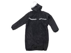 Chubasquero XL de una pieza en tejido Oxford, impermeable, con banda reflectante y cremallera, reutilizable, para emergencias diarias.