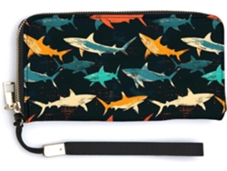 Cartera Cuero Con Cremallera Para Mujer Diseño Estampado