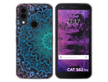 Carcasa CAT S62 Pro TUMUNDOSMARTPHONE Dibujos Transparente Multicolor