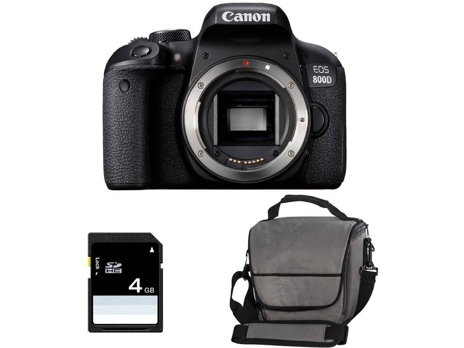 Kit Cámara Réflex CANON EOS 800D+ Bolsa + SD 4Go
