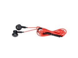 Auriculares Con Cable De 3,5 Mm, Graves Potentes, Control De Volumen Para Teléfonos Android, Color Rojo.