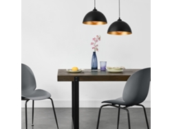 Lámpara Colgante LUX.PRO Negro/Oro (60 W - E27)