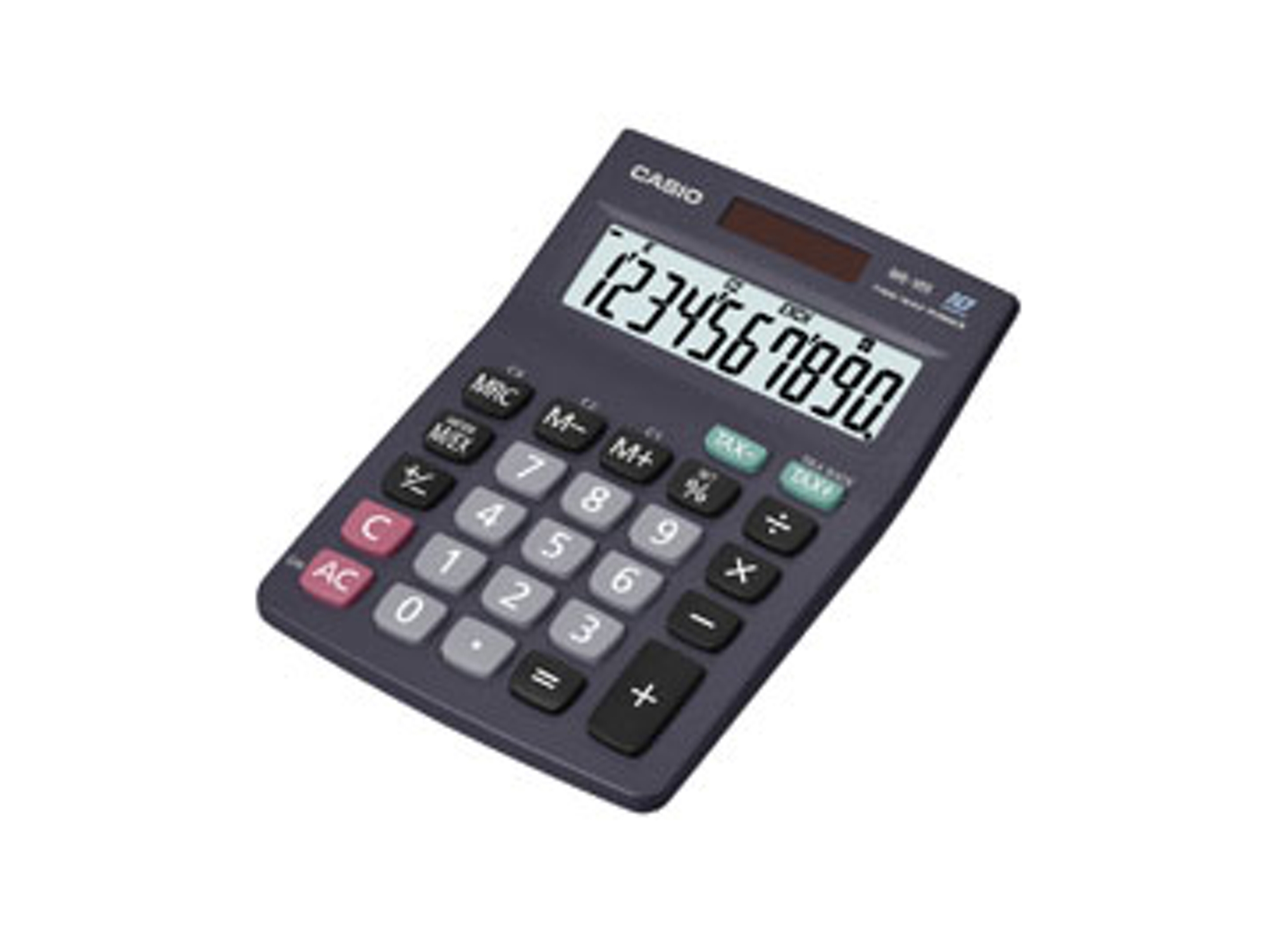 Casio Ms10b Escritorio calculadora 10 inclinación de pantalla bateríasolar 10s