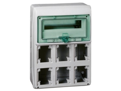 Schneider 13181 | Cofre Kaedra 12 1 Módulo 6 Abertura 90x100