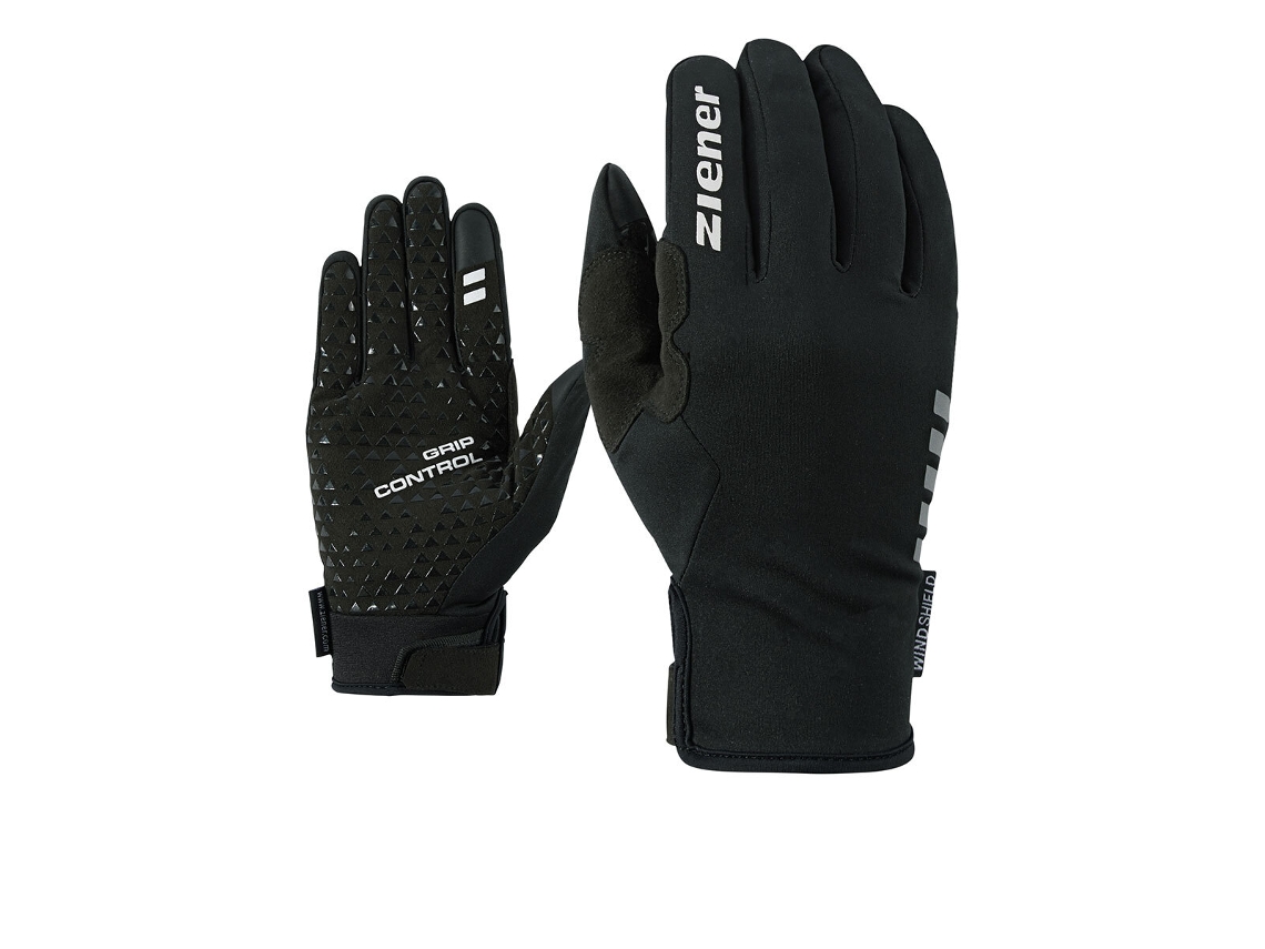 Guantes para Ciclismo ZIENER (Unisex - Negro - Talla 8)