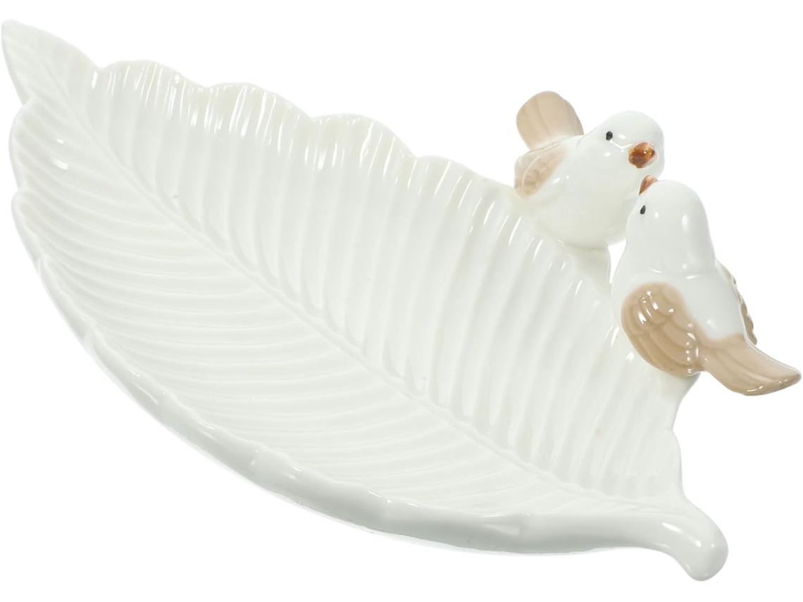 Bandeja con forma de pájaro, soporte plano decorativo para joyas, bisutería y accesorios de moda.