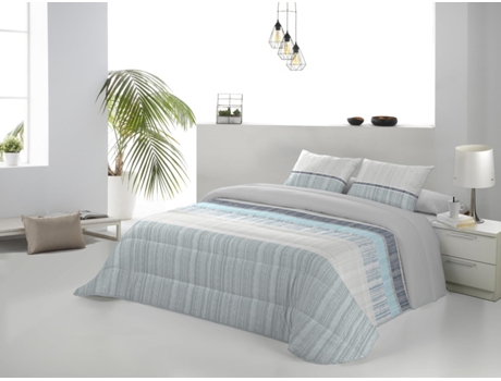 Colcha JVR Bombay (Poliéster - Azul - 270 cm)
