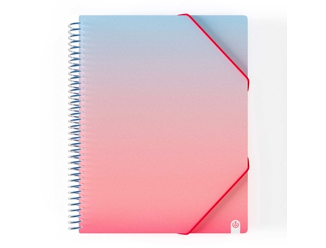 Portafolio CARCHIVO United A4 Espiral con 40 Bolsillos Rosa 53254060