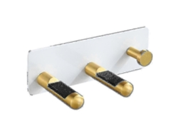 Soporte de pared para secador de pelo (no requiere taladrar), soporte para secador de pelo para baño, blanco GOKOCO
