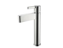 Grifo De Lavabo Alto 2512 En Latón Cromado, Colección Enipée