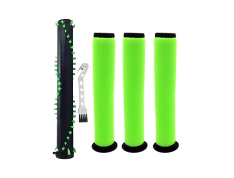 Conjunto de cepillo de rodillo y filtro de espuma para aspiradora inalámbrica Gtech Airram Mk2 K9, pieza de repuesto de cubierta de extremo de vari...