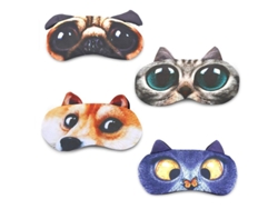 Dan26-máscara De Sueño Para Niños, Ojos Ciegos Suaves Animales Bonitos 4 Pack