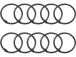 Ganchos para cortina de ducha Quarkzman, paquete de 12, anillos redondos de acero al carbono para cortina de ducha, anillos Vayotoy