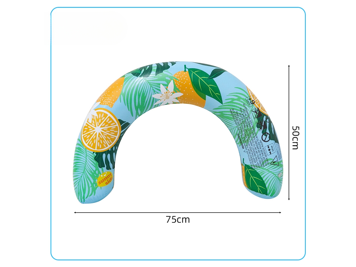 Flotador Inflable en Forma de U, Ideal para Piscinas, Lagos y Ríos Azul Siurn