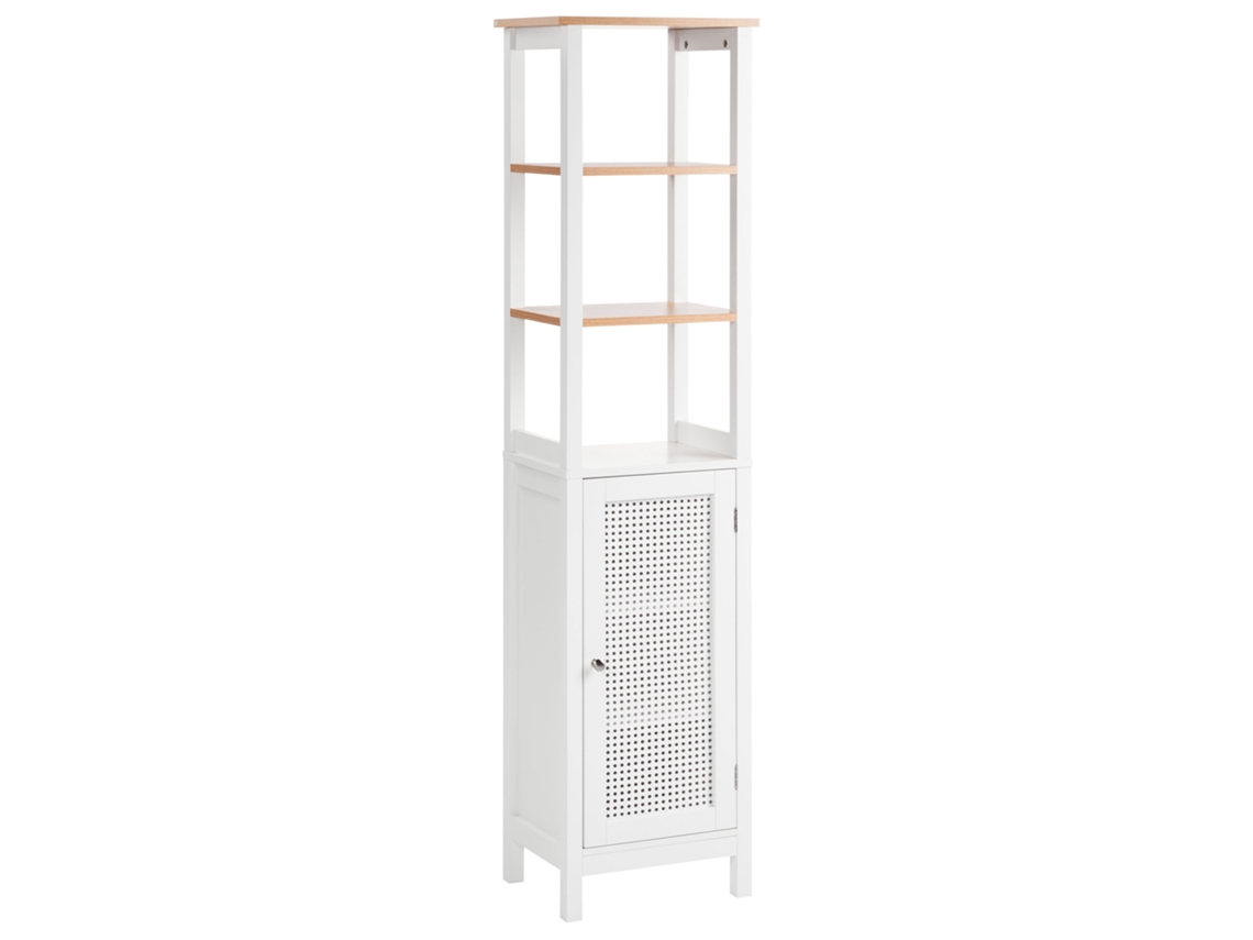 Mueble de baño Beliani Alamos en MDF blanco 40x30x160
