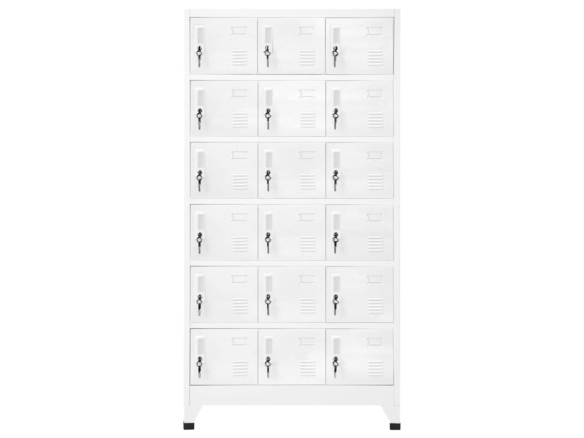 Taquilla con 18 compartimentos, metal, 90x40x180 cm, MAISON EXCLUSIVE