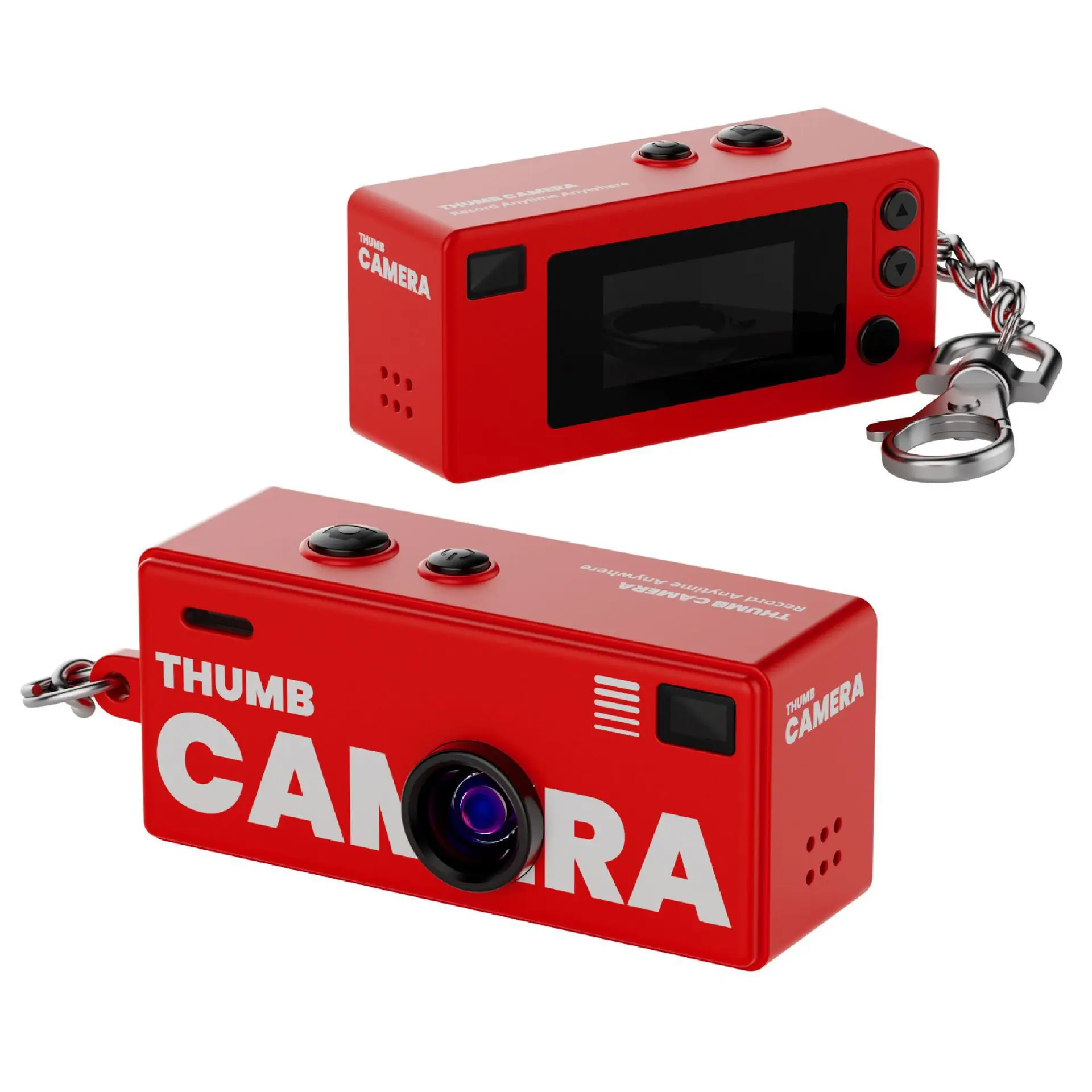 (rojo - 32g) Mini Cámara Retro De 0,96 Pulgadas - 1080p - Videocámara Ultracompacta - Con Flash