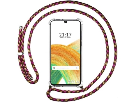 Carcasa Samsung Galaxy A33 5G TUMUNDOSMARTPHONE Colgante Rosa