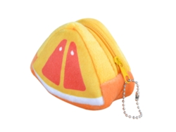 Monedero de peluche con forma de fruta para niños