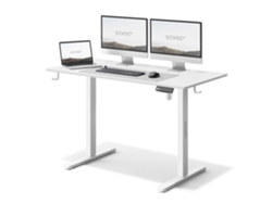 SENSE7 Nojo 120x60 Escritorio Eléctrico Blanco