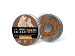 Collar Calmante Marrón Para Perros | 30 Días De Protección, 63,5cm, Hipoalergénico Con Ingredientes Naturales