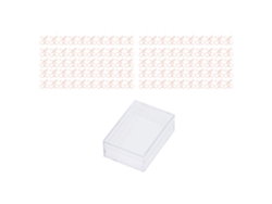 100 Clip De Papel De Metal Dorado Rosa Electrolítico Bonito Portátil Práctico Caja Para Oficina Cereza
