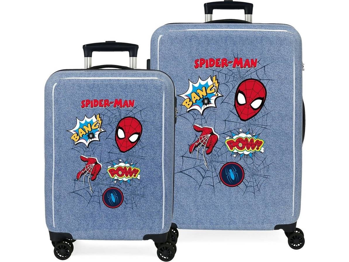 Conjunto de 2 Maletas de Viaje MARVEL Spiderman ABS Rígida Denim (34 y 70L)