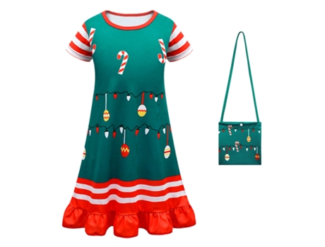 Disfraces navideños cosplay vestido infantil set 110