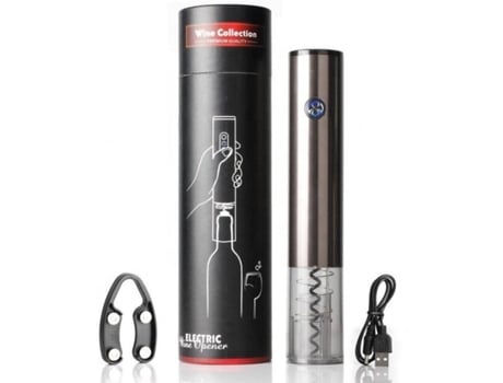 Sacacorchos eléctrico INF DS-SW-C001N2CT Carga USB