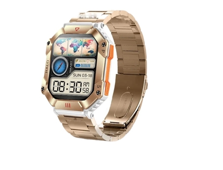 Reloj inteligente para hombre, relojes impermeables, Monitor de salud militar, voz AI, Bluetooth, llamada, reloj inteligente, brújula de aire de al...