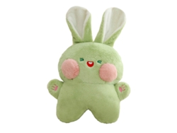 Brinquedo De Coelho De Pelúcia Fofo 40cm Expressão Animada Decoração Macia Para Crianças Meninas Verde