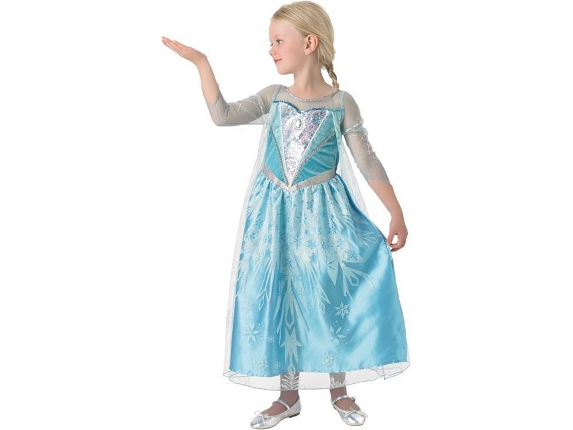 Disfraz de Niña RUBIE'S Traje Elsa Premium (Poliéster - Tam: 7-8 Años)