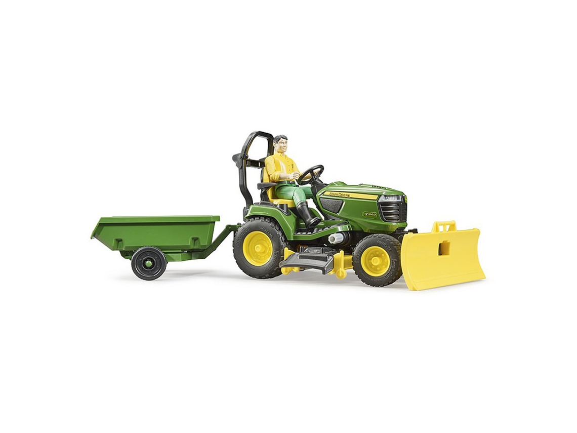 Vehículo BRUDER Tractor John Deere con Remolque y jardineiro