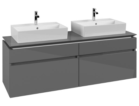 Mueble de tocador Villeroy &amp Boch Legato B677 1600x550x500mm 2 lavabos