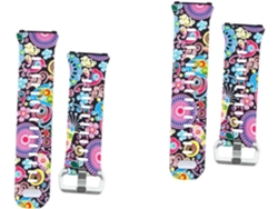 2 Piezas De Correas De Caucho Para Relojes Fitbitionic, Pulseras Para Relojes De Pulsera