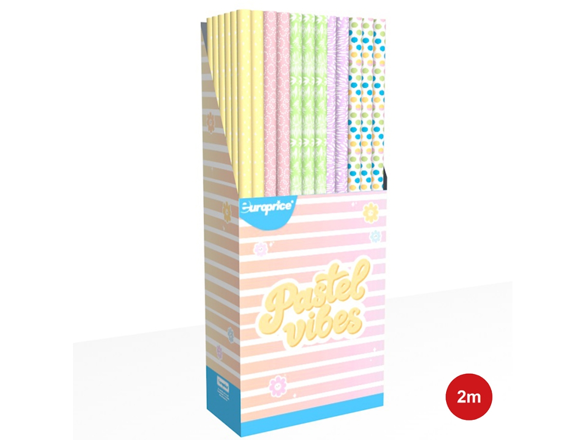 Europrice - Rolo Papel Decorado Pastel 70x200
