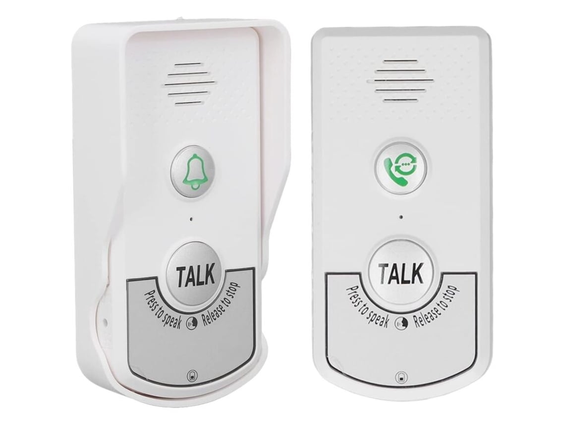Timbre Con Intercomunicador Inalámbrico, 1v 1, Señal Electrónica Bidireccional, Timbre Con Intercomunicador Inalámbrico Resistente Al Agua Con Luz Indicadora Brilvibera_ptg