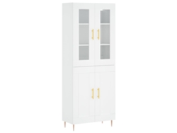 Maison Exclusive - Aparador Alto Madera Contrachapada Blanco 69,5x34x180 Cm