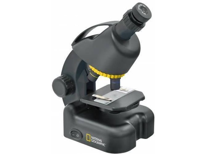 Microscopio National Geographic 40640x con adaptador para smartphone bresser optics soporte negro 40x640x