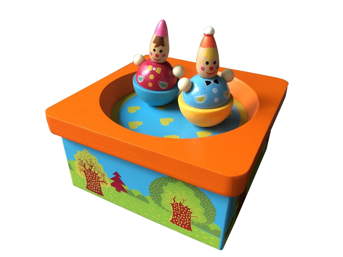 Caja De Música Mecánica De Madera Manual, Juguete Ideal Como Regalo Para Niños Mayores De 3 Años.